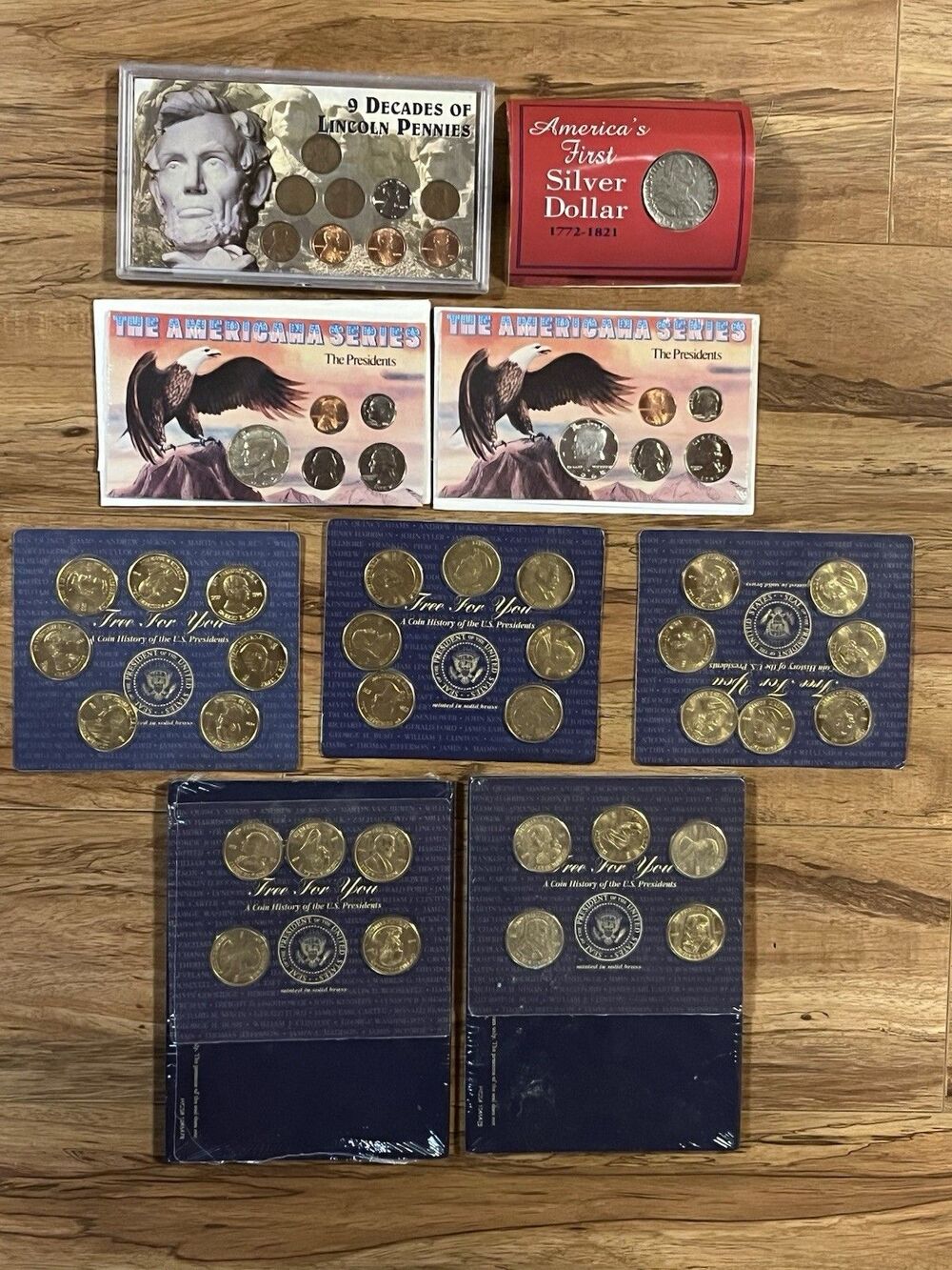 Estate USA COIN Collection LOT MINT SETS US Presidents Lincoln  Silver Dollar
